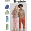 Simplicity Sewing Pattern Girls' and Boys' Shirt and Cargo Pants