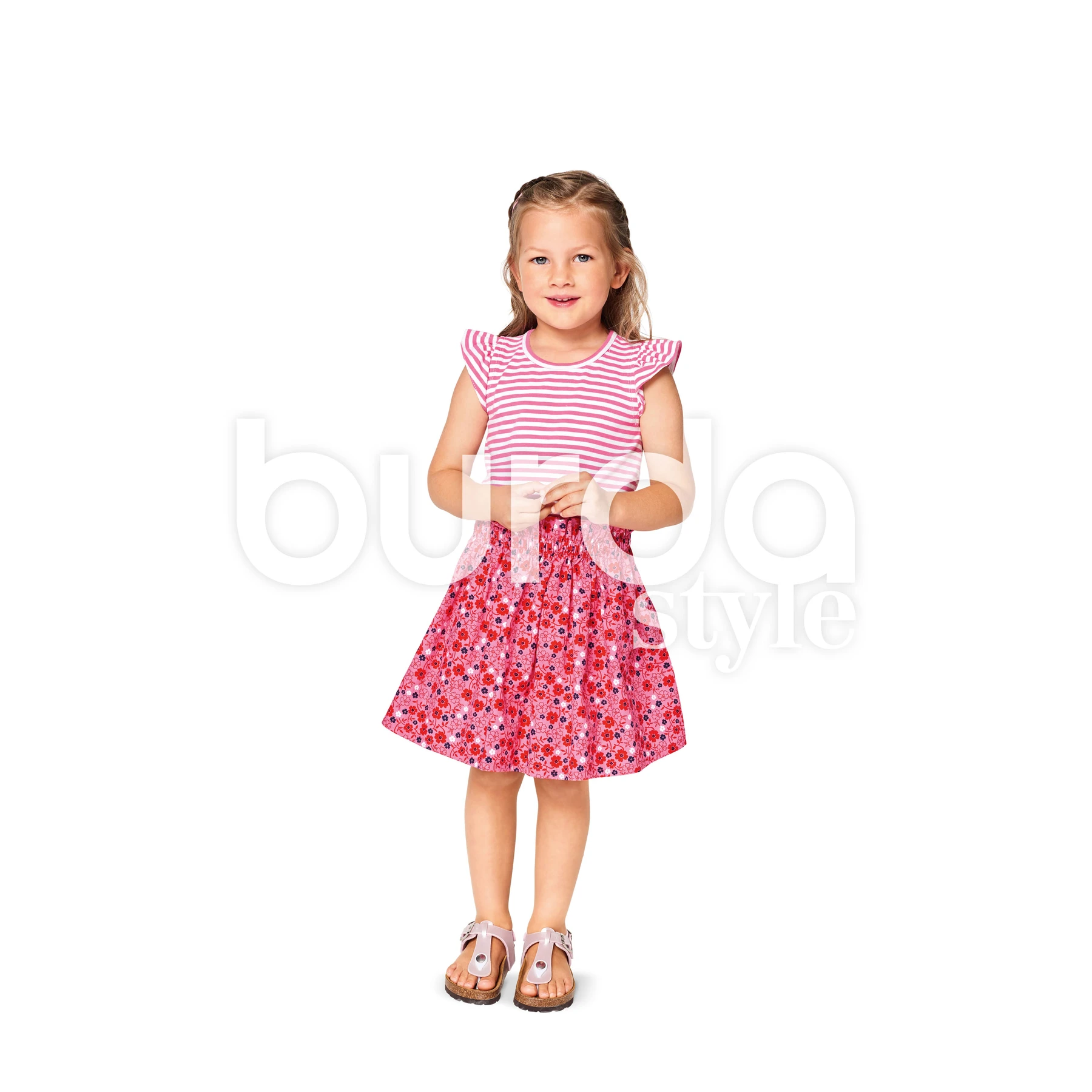 Burda Style Sewing Pattern Child Shirt and Elastic Skirt