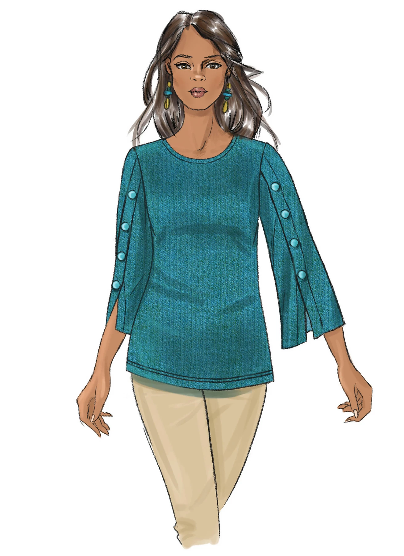 Butterick Sewing Pattern Misses' Top (PDF) 4 Butterick Sewing Pattern Misses' Top (PDF)