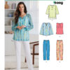 New Look Sewing Pattern Misses' Tunic or Top and Pull-on Pants 12 New Look Sewing Pattern Misses' Tunic or Top and Pull-on Pants