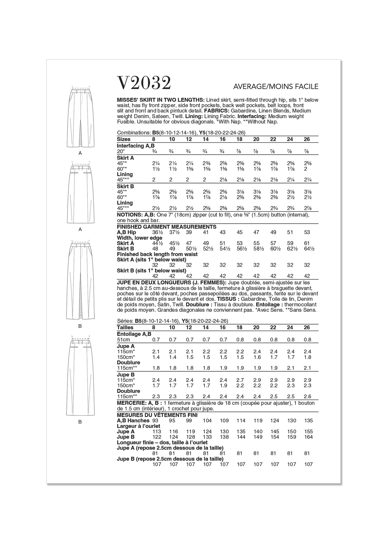Vogue Patterns Misses' Skirt in Two Lengths (PDF) 6 Vogue Patterns Misses' Skirt in Two Lengths (PDF)