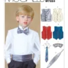 McCall's Sewing Pattern Children's/Boys' Lined Vests, Cummerbund, Bow Tie and Necktie 15 McCall's Sewing Pattern Children's/Boys' Lined Vests, Cummerbund, Bow Tie and Necktie