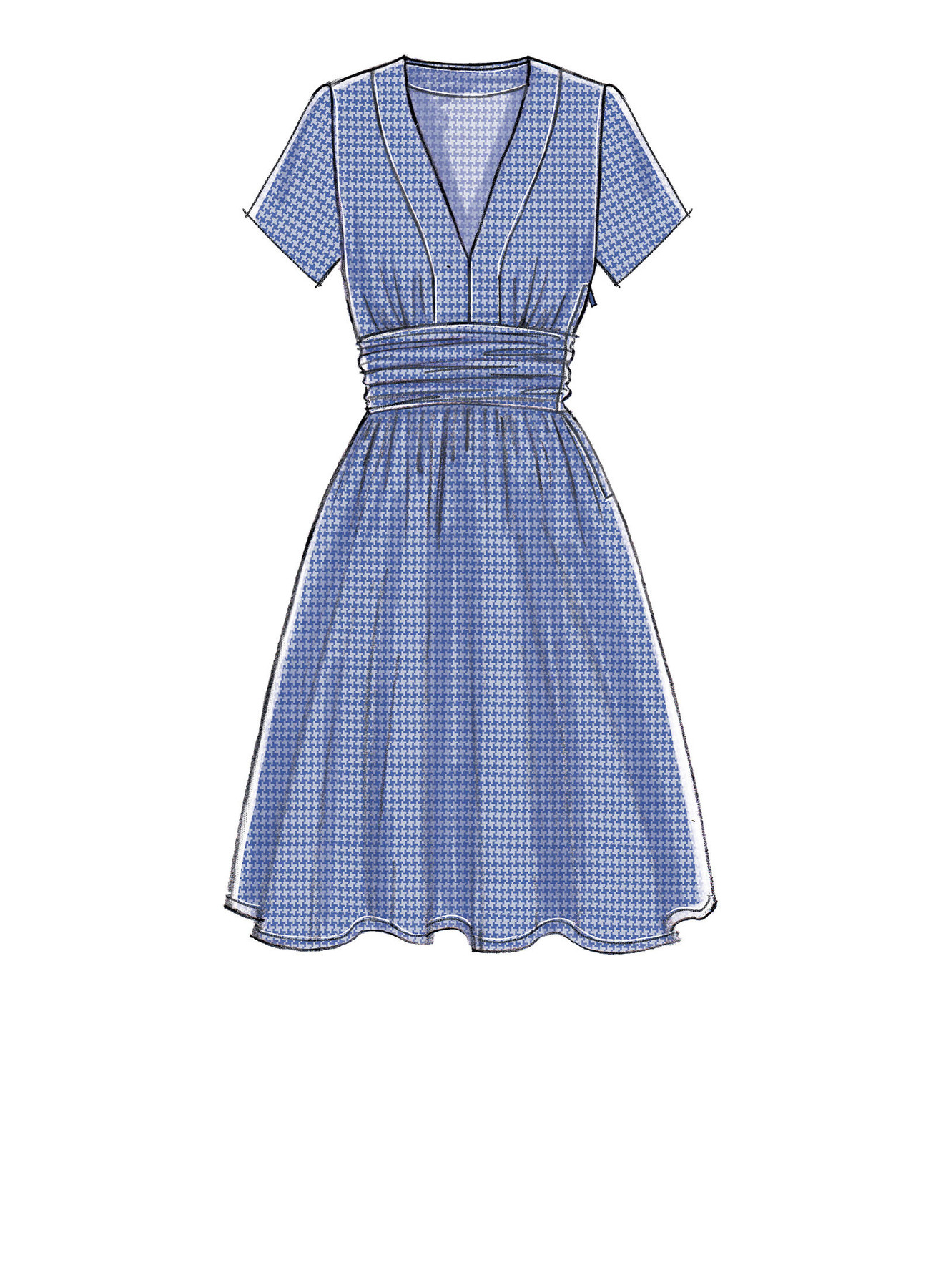McCall's Sewing Pattern Misses' Banded, Gathered-Waist Dresses (PDF) 4 McCall's Sewing Pattern Misses' Banded, Gathered-Waist Dresses (PDF)
