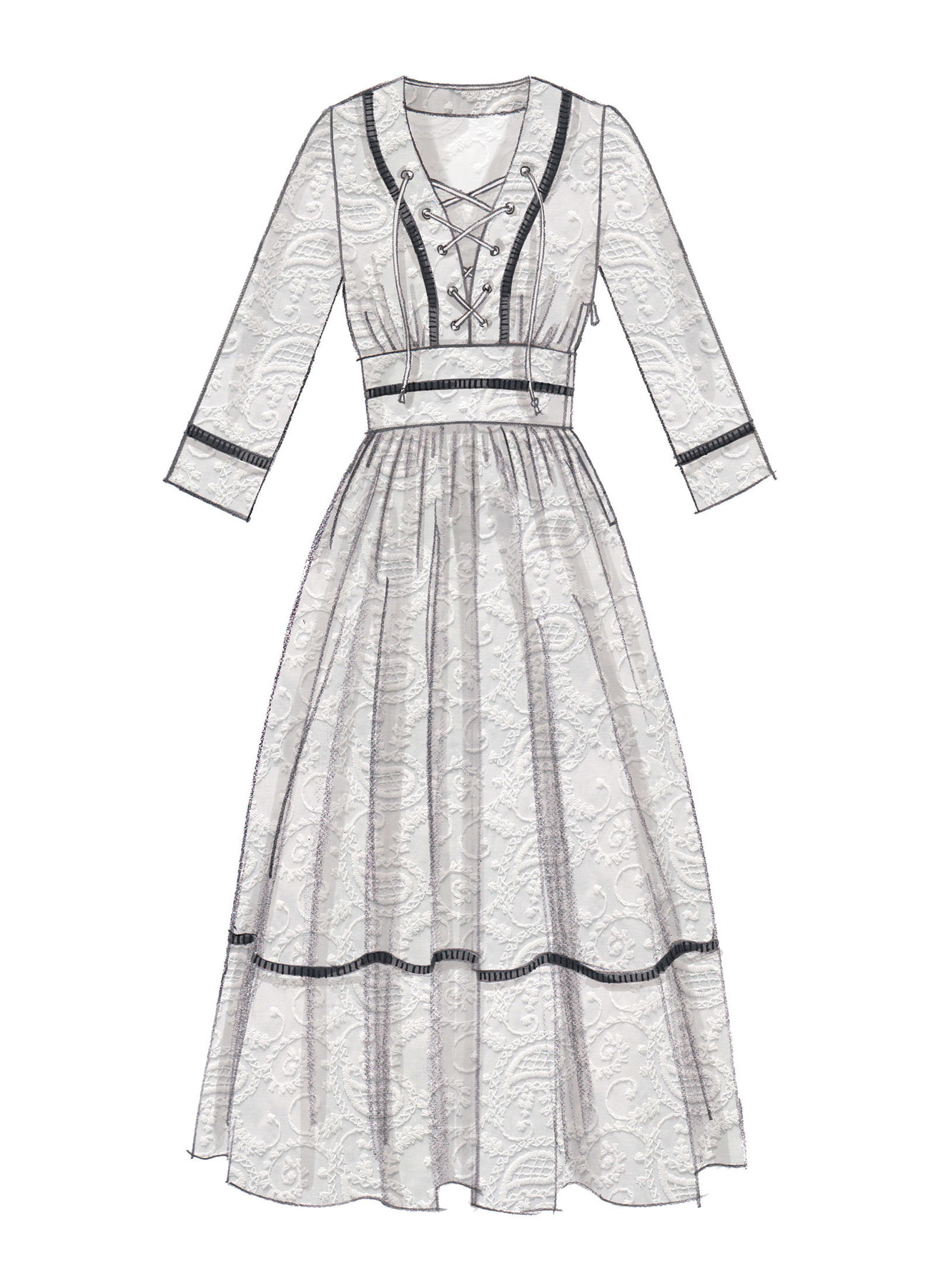 McCall's Sewing Pattern Misses' Banded, Gathered-Waist Dresses (PDF) 5 McCall's Sewing Pattern Misses' Banded, Gathered-Waist Dresses (PDF)