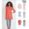 New Look Sewing Pattern Misses' Knit Tunics with Leggings 16 New Look Sewing Pattern Misses' Knit Tunics with Leggings