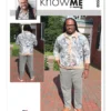 Know Me Sewing Pattern Men's Knit Button Up Top and Pants by Julian Creates (PDF)