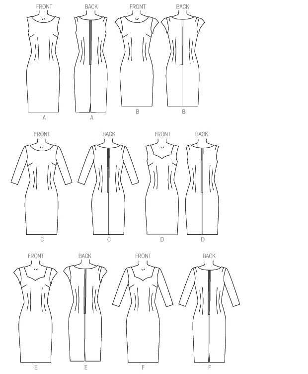 McCall's Sewing Pattern Misses'/Miss Petite Sheath Dresses 11 McCall's Sewing Pattern Misses'/Miss Petite Sheath Dresses