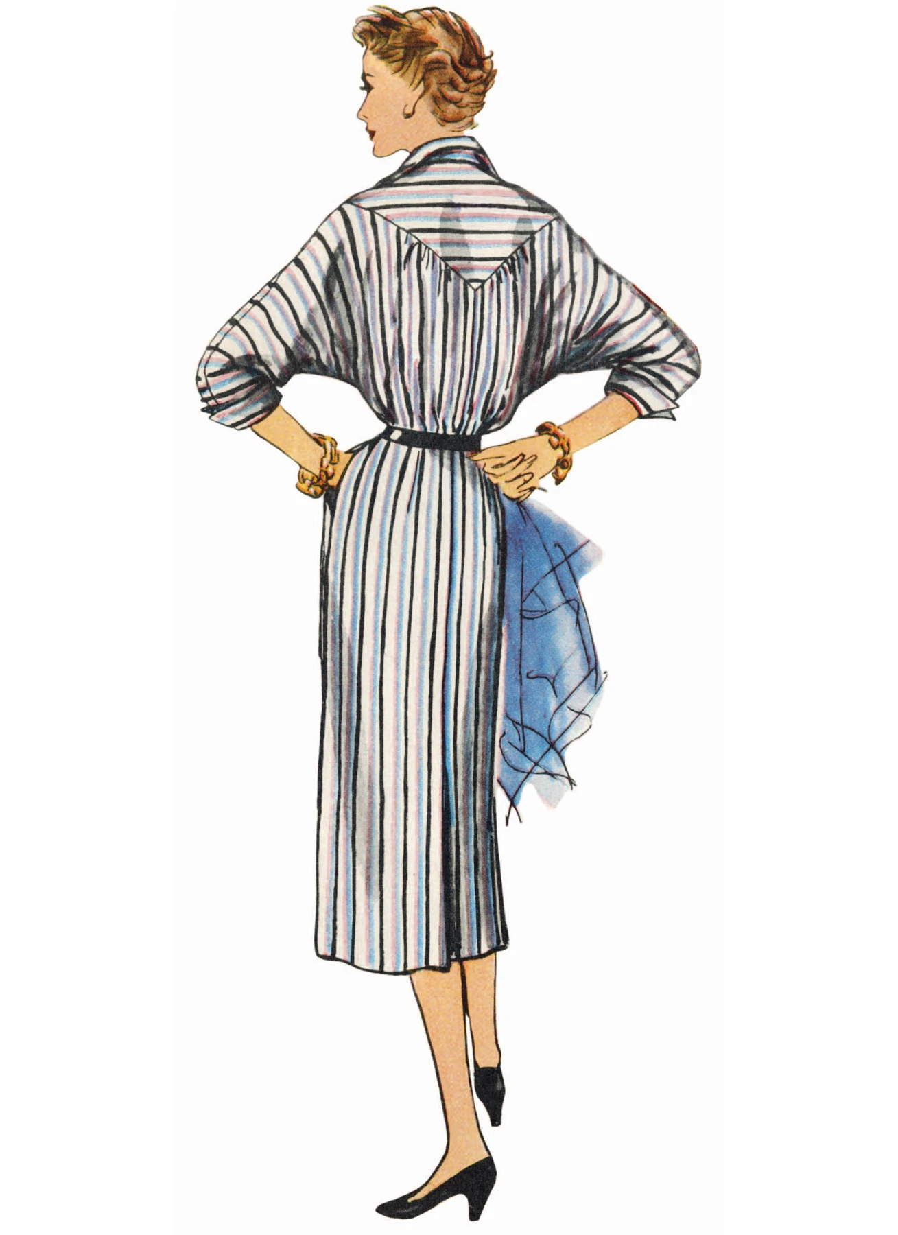 Simplicity Sewing Pattern 1950s Misses' Dolman Sleeve Dress (PDF) 3 Simplicity Sewing Pattern 1950s Misses' Dolman Sleeve Dress (PDF)