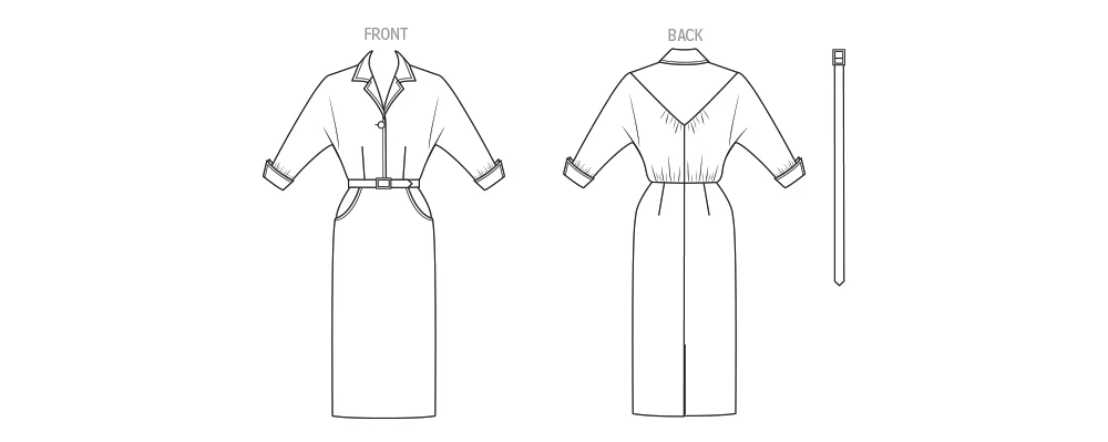 Simplicity Sewing Pattern 1950s Misses' Dolman Sleeve Dress (PDF) 5 Simplicity Sewing Pattern 1950s Misses' Dolman Sleeve Dress (PDF)