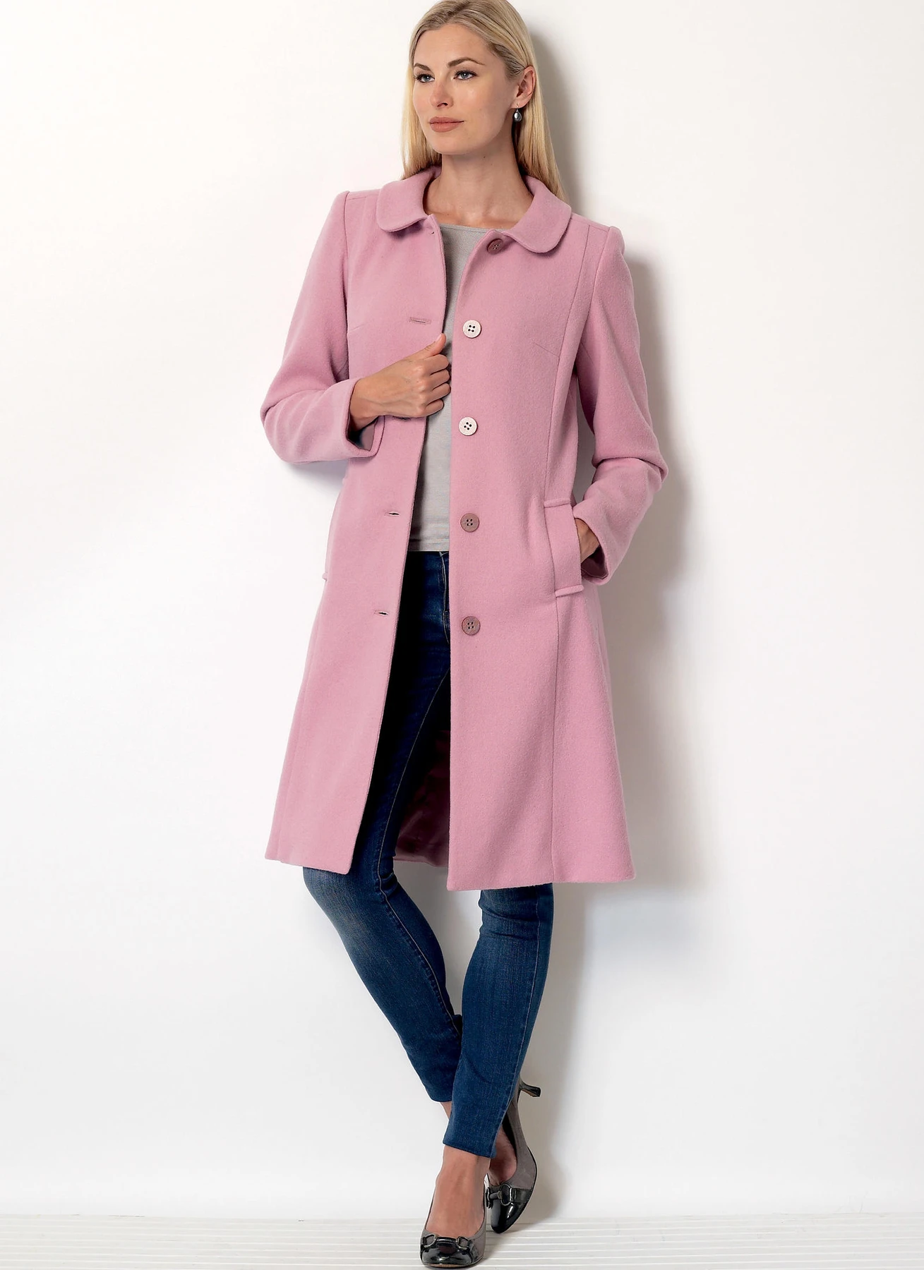 Butterick Sewing Pattern Misses' Funnel-Neck, Peter Pan or Pointed Collar Coats 5 Butterick Sewing Pattern Misses' Funnel-Neck, Peter Pan or Pointed Collar Coats