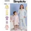 Simplicity Sewing Pattern Children's and Girls' Lounge Tops, Gown, Shorts and Pants (PDF) 14 Simplicity Sewing Pattern Children's and Girls' Lounge Tops, Gown, Shorts and Pants (PDF)