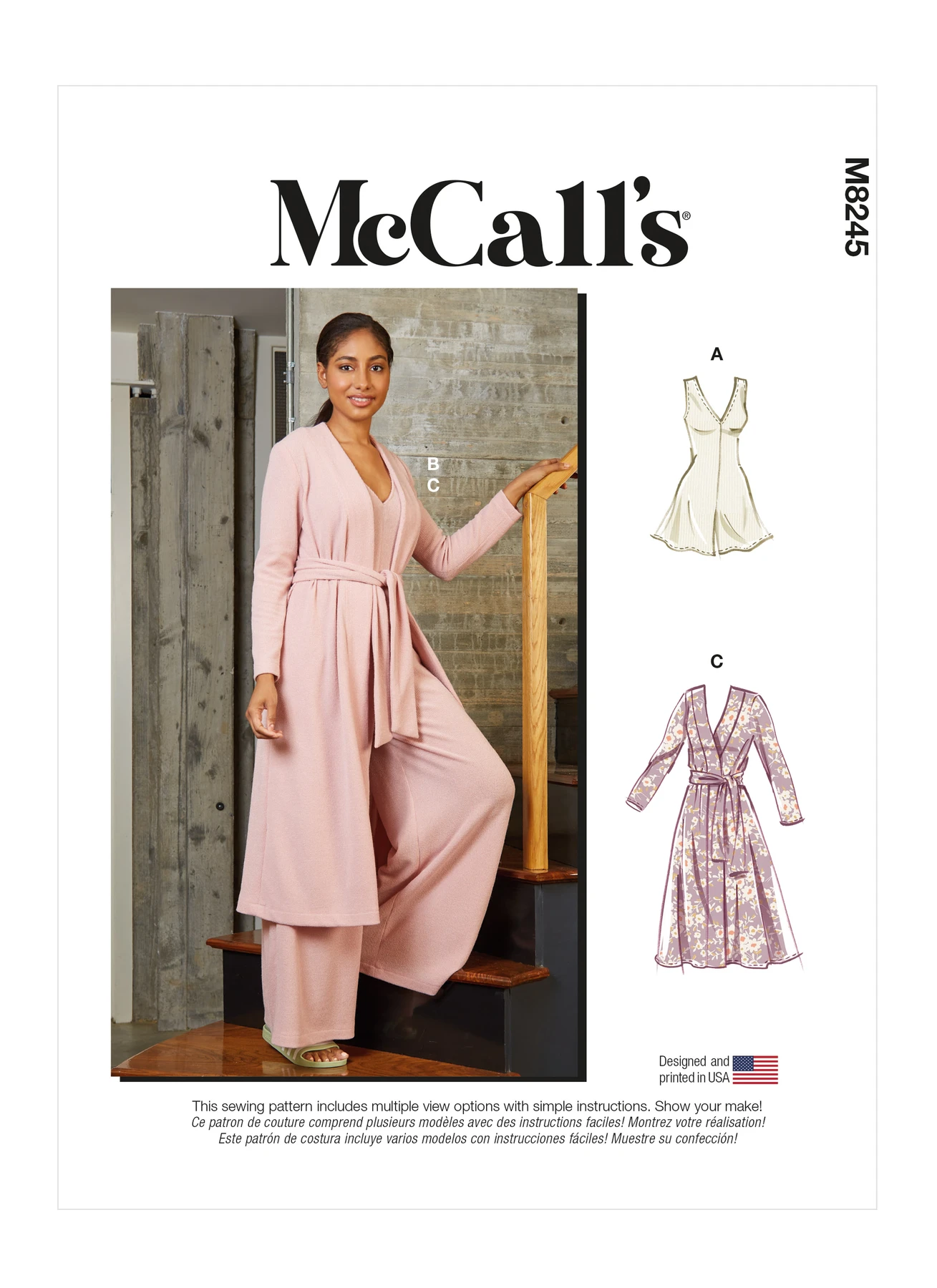 McCall's Sewing Pattern Misses' Romper, Jumpsuit, Robe and Sash (PDF) 1 McCall's Sewing Pattern Misses' Romper, Jumpsuit, Robe and Sash (PDF)
