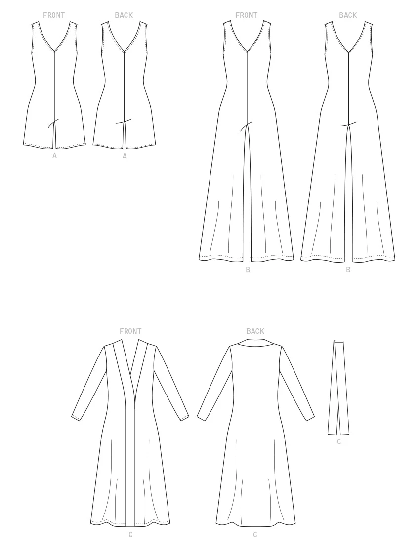 McCall's Sewing Pattern Misses' Romper, Jumpsuit, Robe and Sash (PDF) 9 McCall's Sewing Pattern Misses' Romper, Jumpsuit, Robe and Sash (PDF)