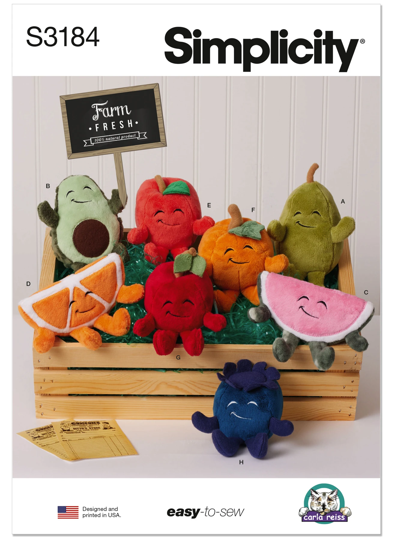Simplicity Sewing Pattern Fruit Plushies (PDF) 1 Simplicity Sewing Pattern Fruit Plushies (PDF)