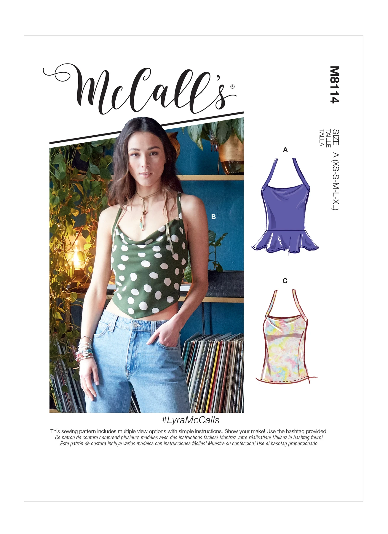 McCall's Sewing Pattern Misses' Tops (PDF) 571 McCall's Sewing Pattern Misses' Tops (PDF)