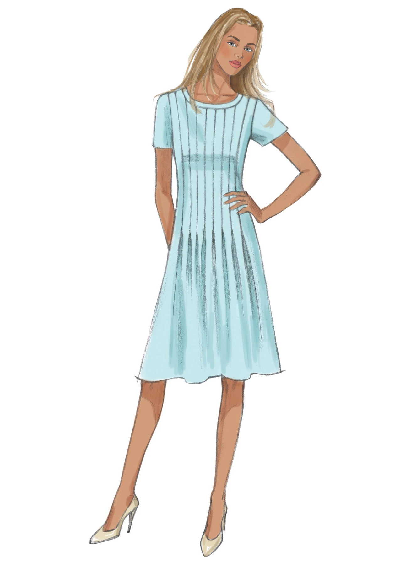 Butterick Sewing Pattern Misses'/Misses' Petite Pleated Dresses (PDF) 3 Butterick Sewing Pattern Misses'/Misses' Petite Pleated Dresses (PDF)