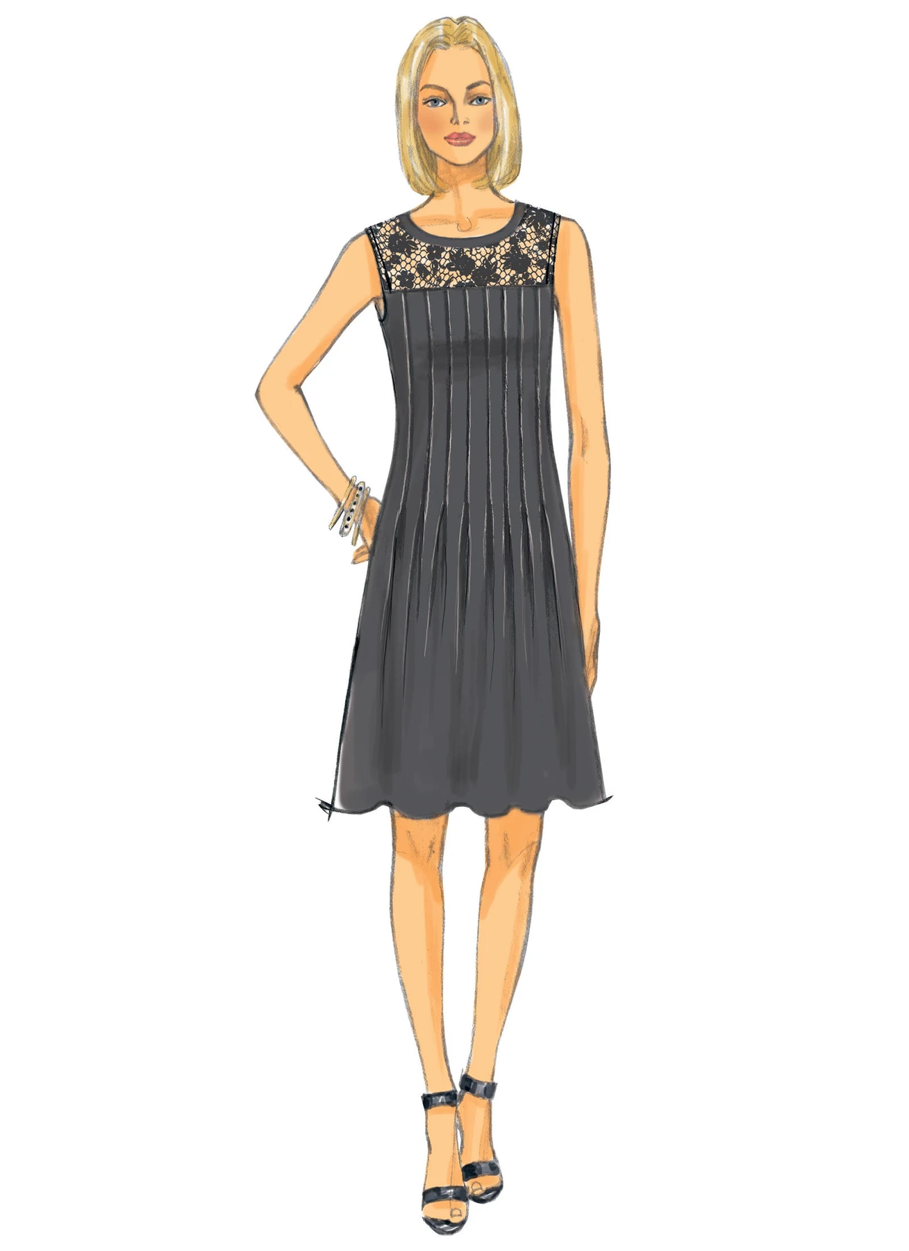 Butterick Sewing Pattern Misses'/Misses' Petite Pleated Dresses (PDF) 4 Butterick Sewing Pattern Misses'/Misses' Petite Pleated Dresses (PDF)