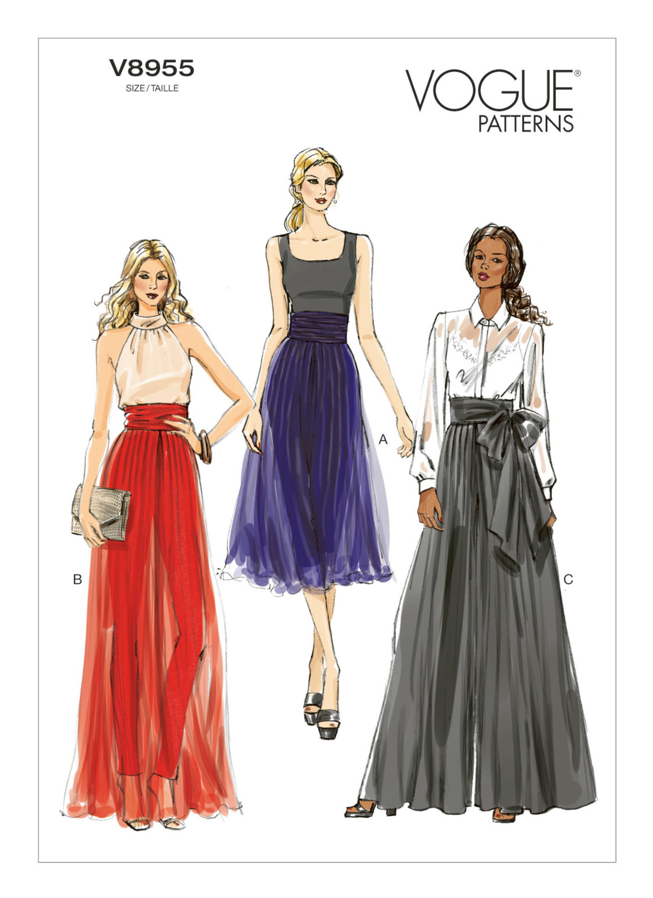 Vogue Patterns Misses' Wide-Leg Pleated Pants 1 Vogue Patterns Misses' Wide-Leg Pleated Pants