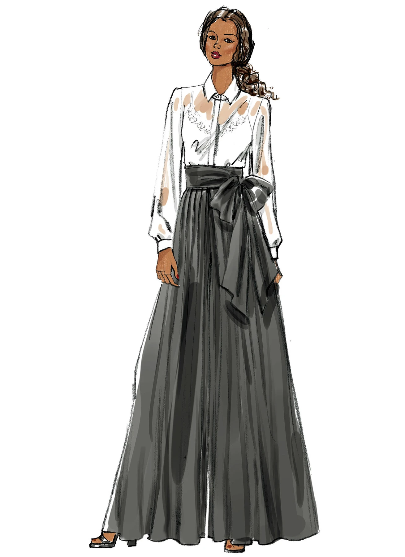 Vogue Patterns Misses' Wide-Leg Pleated Pants 15 Vogue Patterns Misses' Wide-Leg Pleated Pants