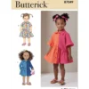 Butterick Sewing Pattern Toddlers' Dress with Sleeve Variations (PDF)