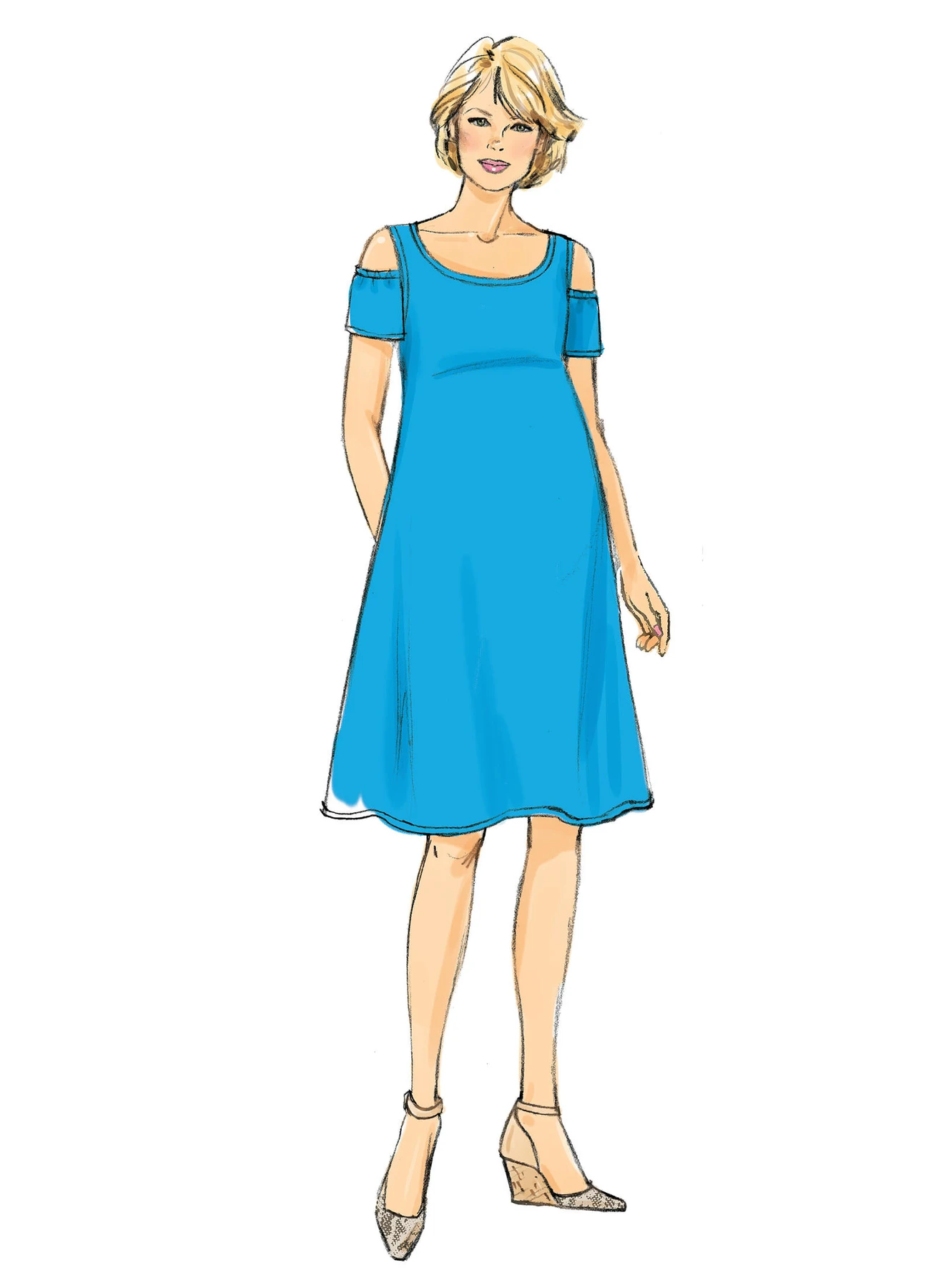 Butterick Sewing Pattern Misses' Maternity Pullover Dresses and Belt (PDF) 3 Butterick Sewing Pattern Misses' Maternity Pullover Dresses and Belt (PDF)