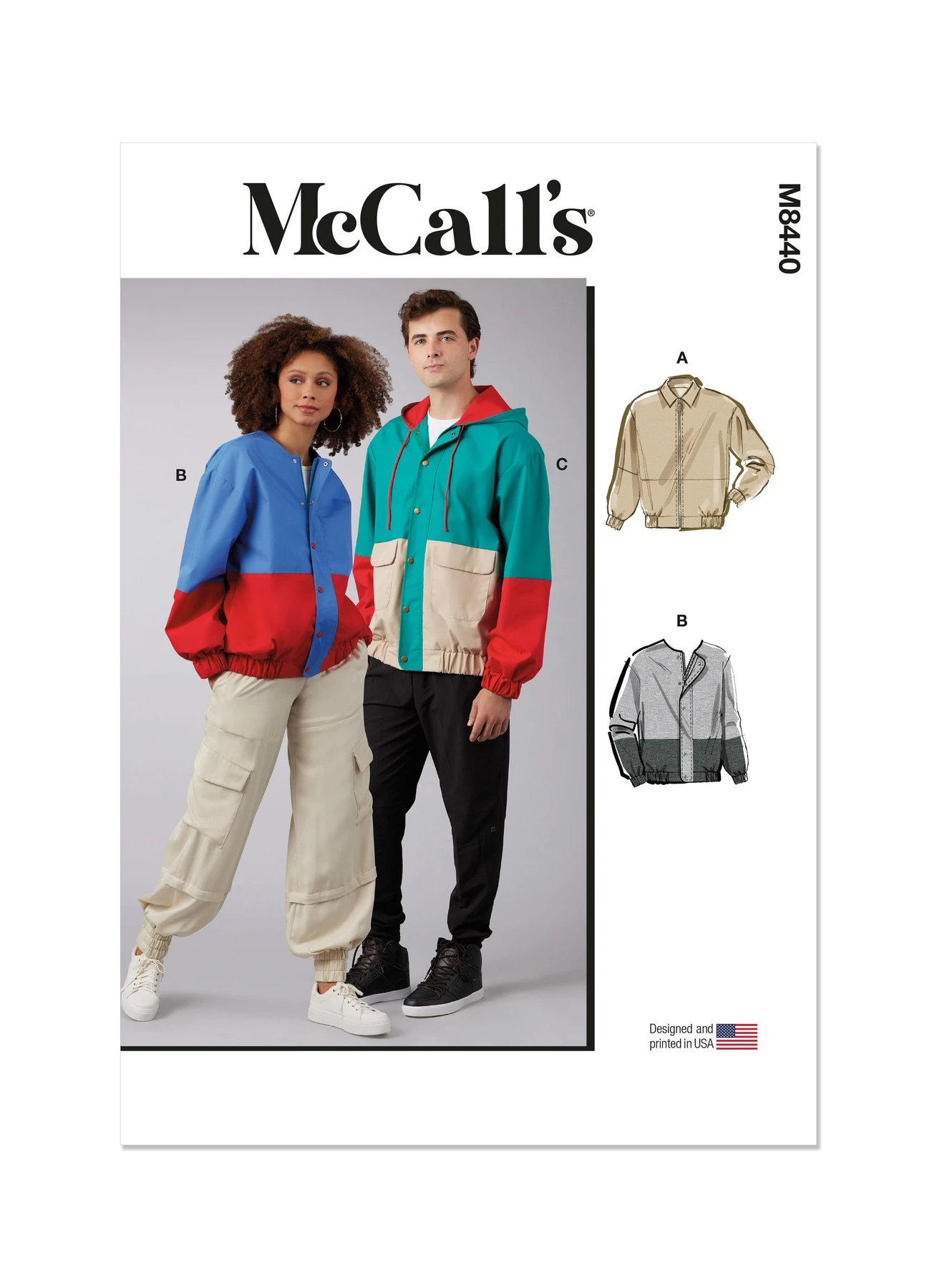 McCall's Sewing Pattern Unisex Jacket 1 McCall's Sewing Pattern Unisex Jacket
