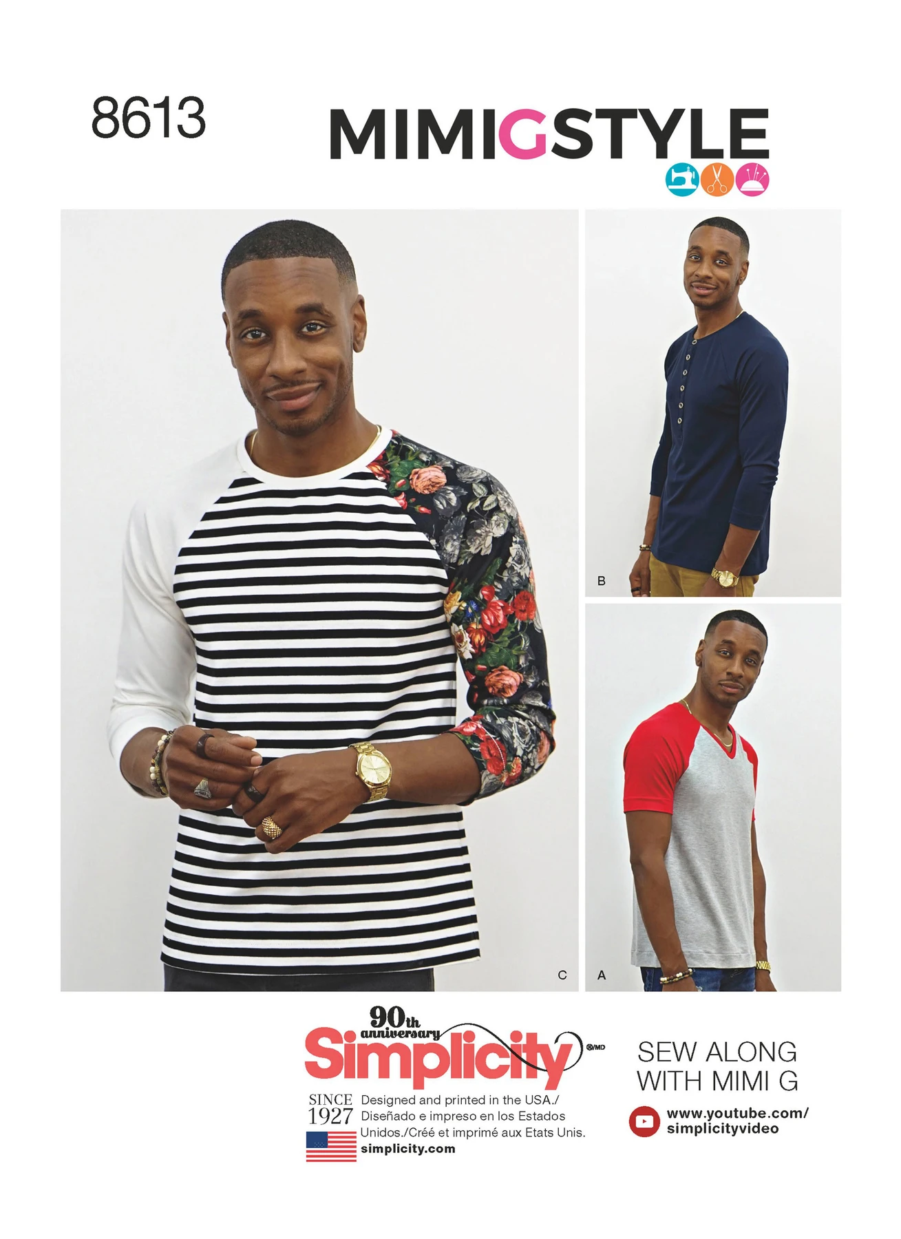 Simplicity Sewing Pattern Men's Knit Top by Mimi G Style 1 Simplicity Sewing Pattern Men's Knit Top by Mimi G Style