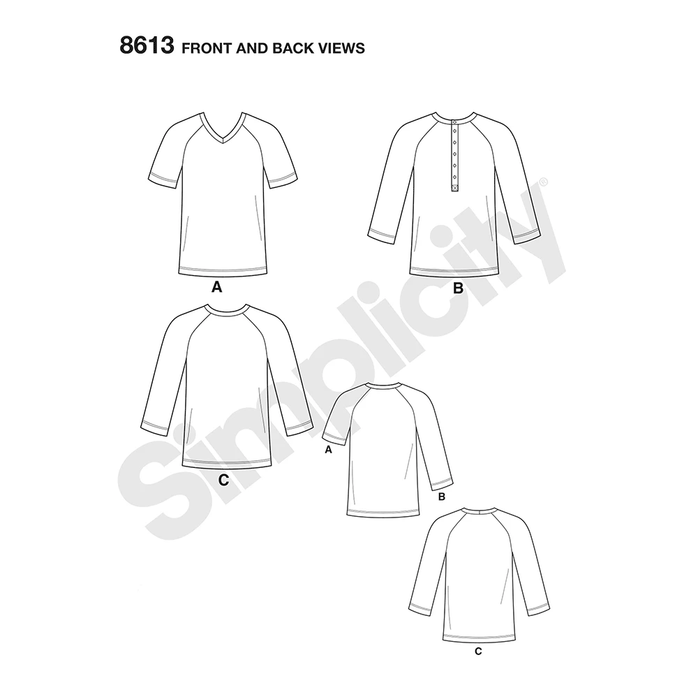 Simplicity Sewing Pattern Men's Knit Top by Mimi G Style 6 Simplicity Sewing Pattern Men's Knit Top by Mimi G Style