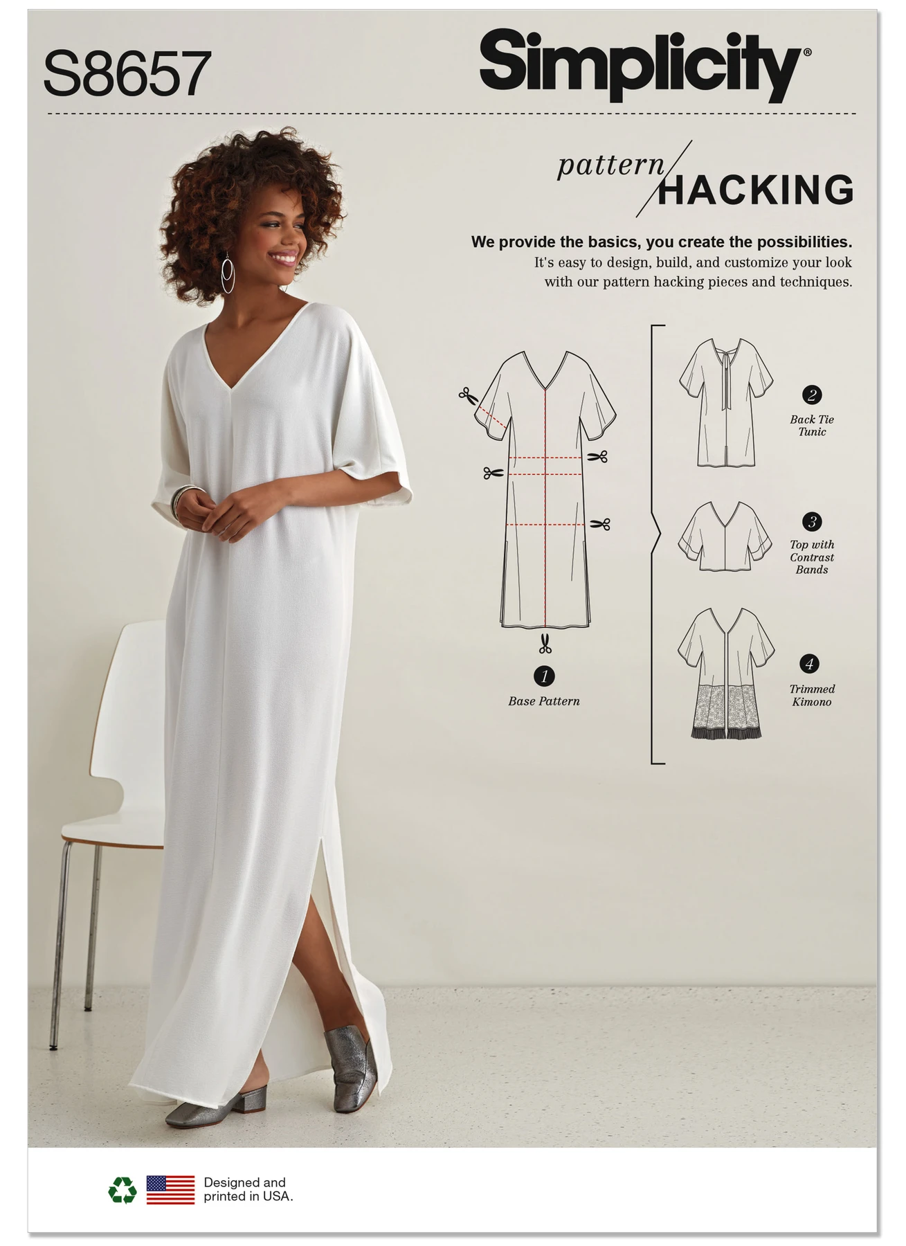 Simplicity Sewing Pattern Misses' Caftan with Options for Design Hacking 1 Simplicity Sewing Pattern Misses' Caftan with Options for Design Hacking