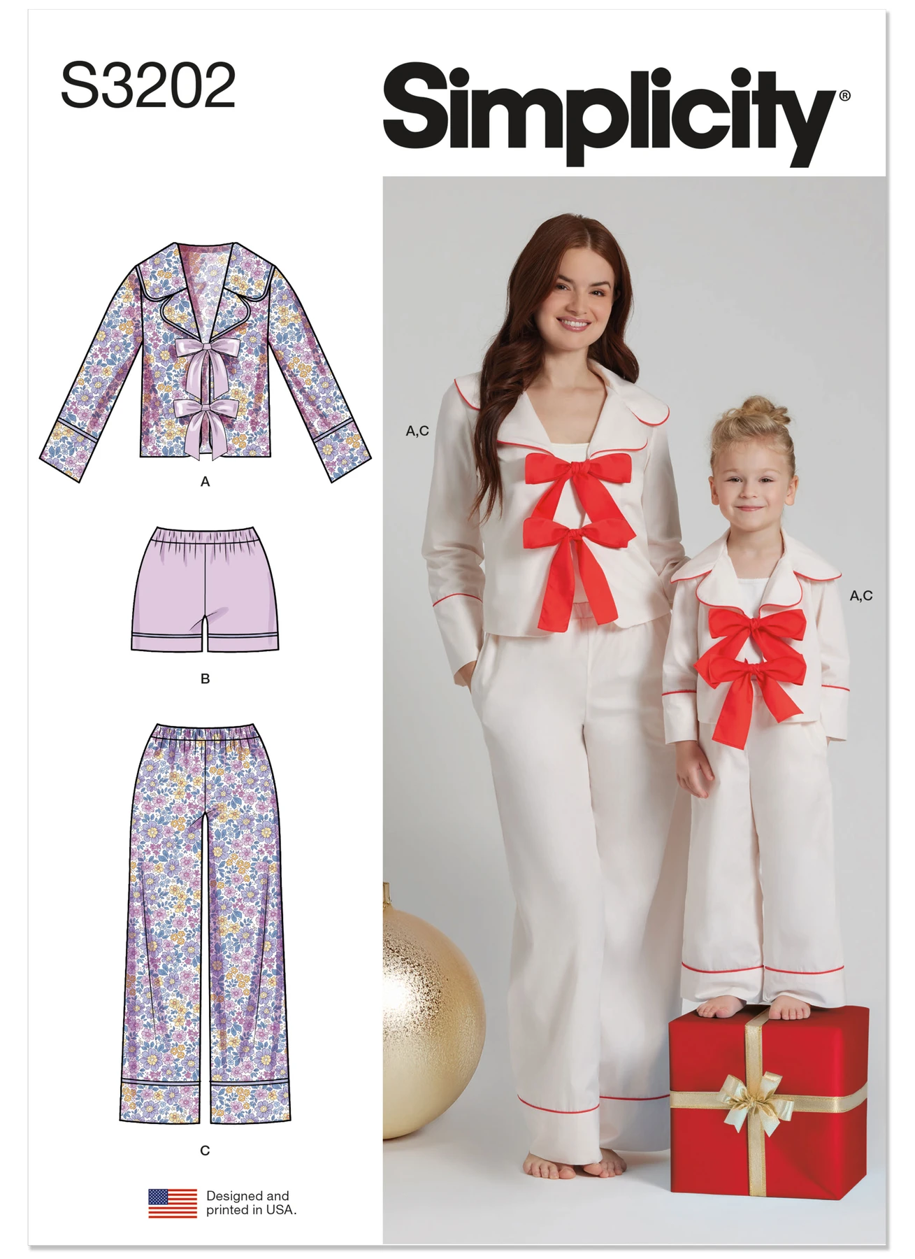 Simplicity Sewing Pattern Children's and Misses' Lounge Top, Shorts and Pants 1 Simplicity Sewing Pattern Children's and Misses' Lounge Top, Shorts and Pants
