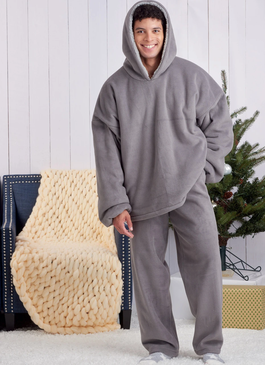 Simplicity Sewing Pattern Unisex Oversized Hoodies, Pants and Booties (PDF) 11 Simplicity Sewing Pattern Unisex Oversized Hoodies, Pants and Booties (PDF)