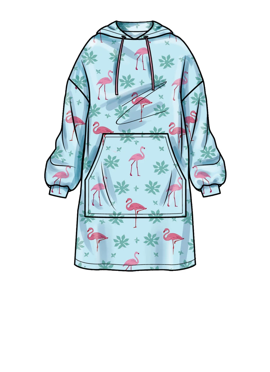 Simplicity Sewing Pattern Unisex Oversized Hoodies, Pants and Booties (PDF) 6 Simplicity Sewing Pattern Unisex Oversized Hoodies, Pants and Booties (PDF)