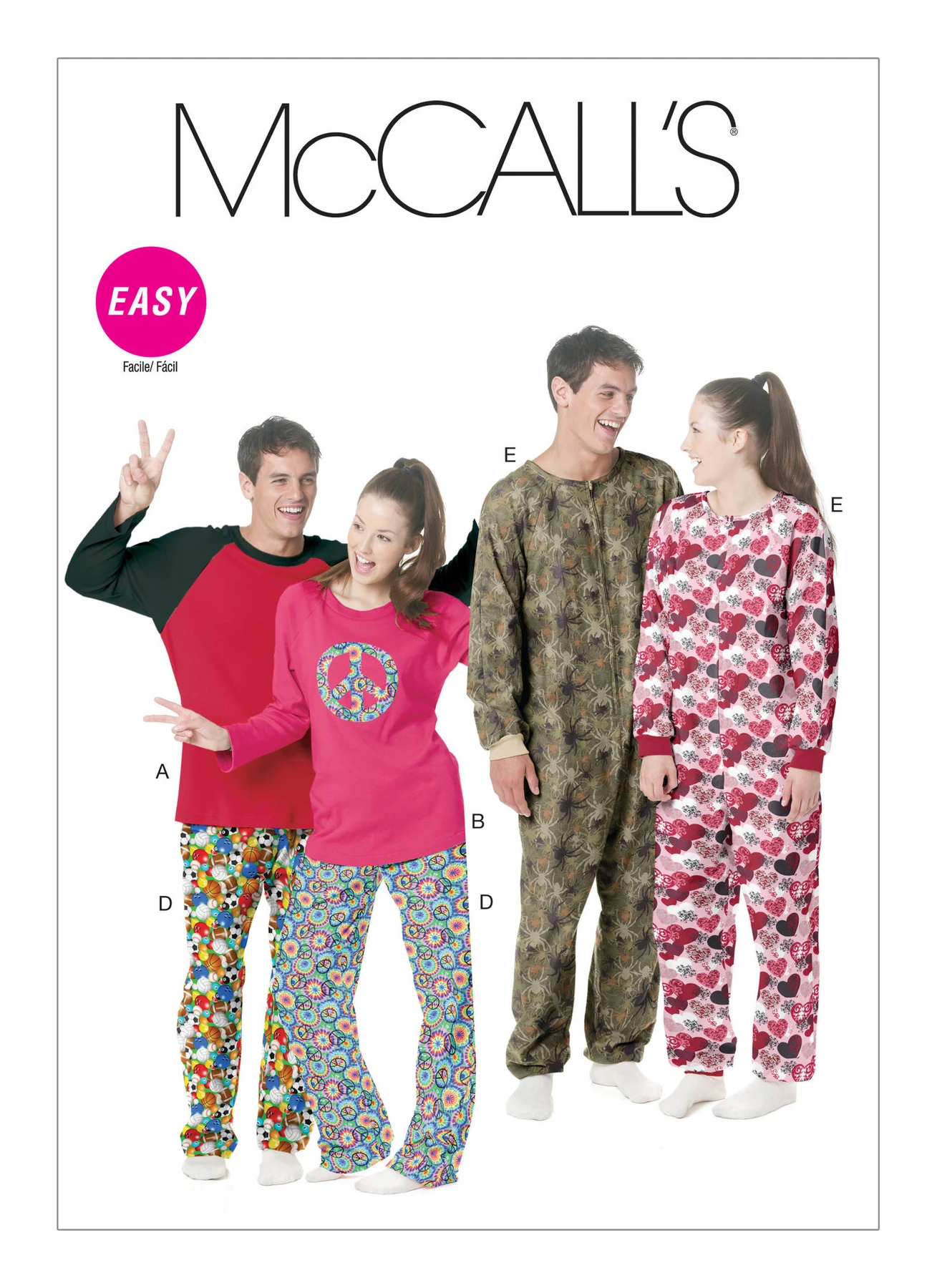 McCall's Sewing Pattern Misses'/Men's Raglan-Sleeve Tops, Jumpsuit and Pants (PDF) 1 McCall's Sewing Pattern Misses'/Men's Raglan-Sleeve Tops, Jumpsuit and Pants (PDF)