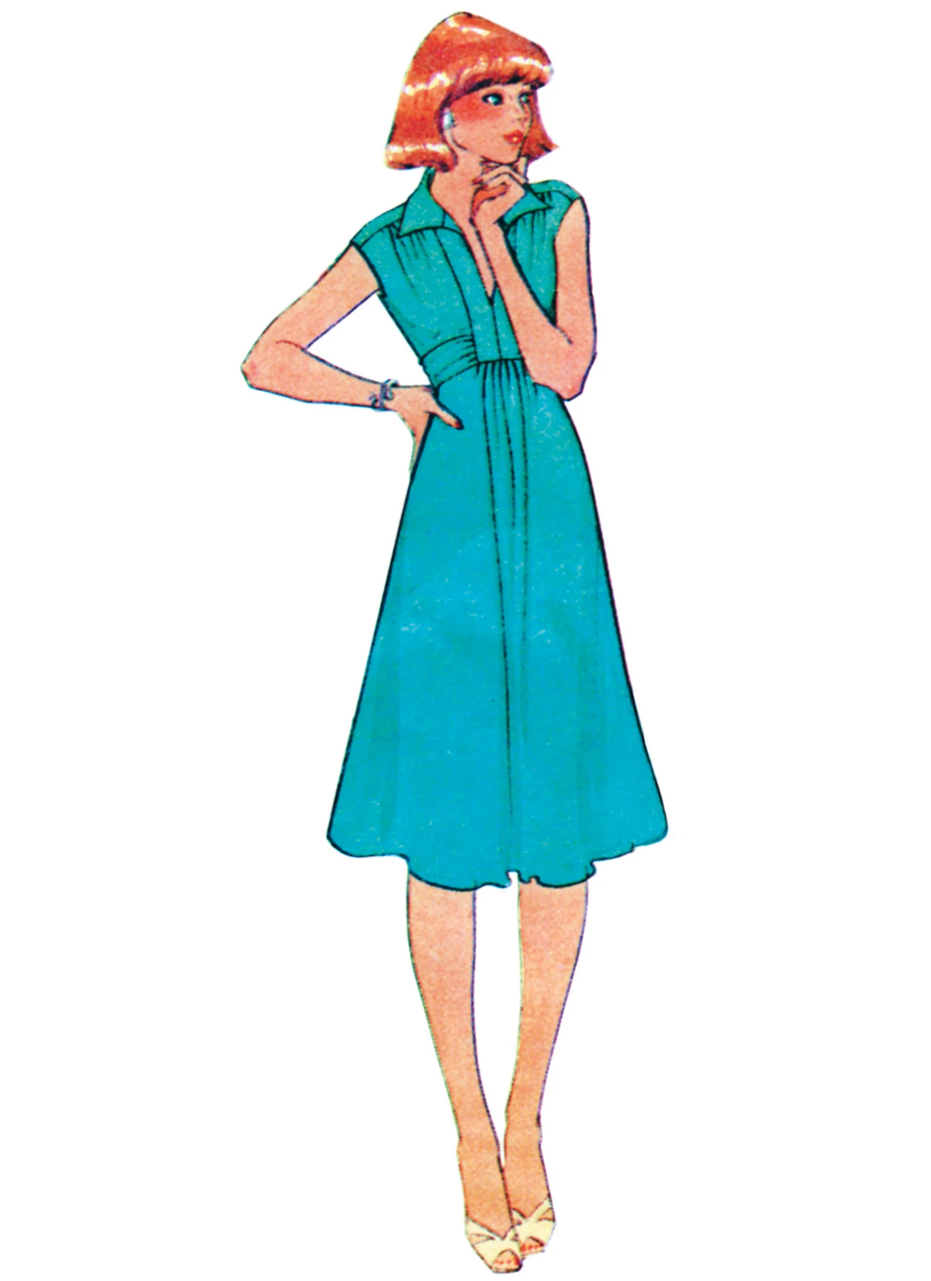 McCall's Sewing Pattern 1970s Misses' Knit Dresses and Top (PDF) 6 McCall's Sewing Pattern 1970s Misses' Knit Dresses and Top (PDF)