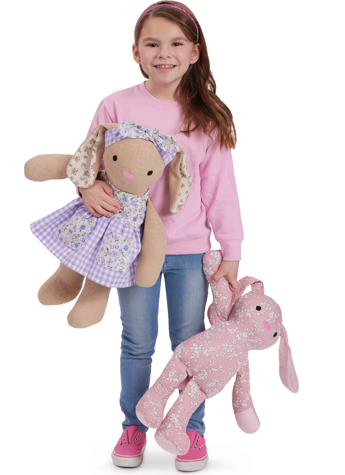 McCall's Sewing Pattern Plush Bear, Bunny and Mouse with Clothes and Headband 3 McCall's Sewing Pattern Plush Bear, Bunny and Mouse with Clothes and Headband