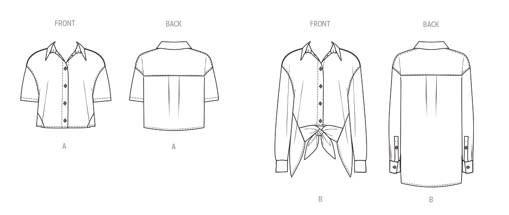 Butterick Sewing Pattern Misses' Shirts (PDF) 7 Butterick Sewing Pattern Misses' Shirts (PDF)