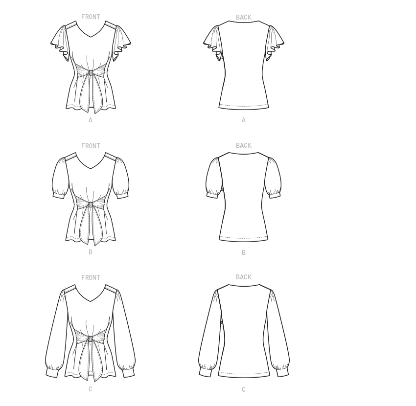 Butterick Sewing Pattern Misses' Top (PDF) 12 Butterick Sewing Pattern Misses' Top (PDF)