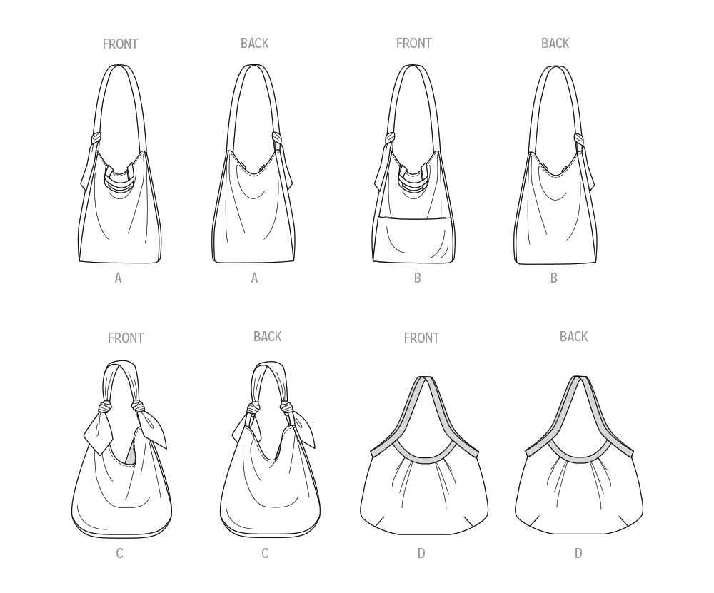 McCall's Sewing Pattern Bags in Four Styles (PDF) 9 McCall's Sewing Pattern Bags in Four Styles (PDF)