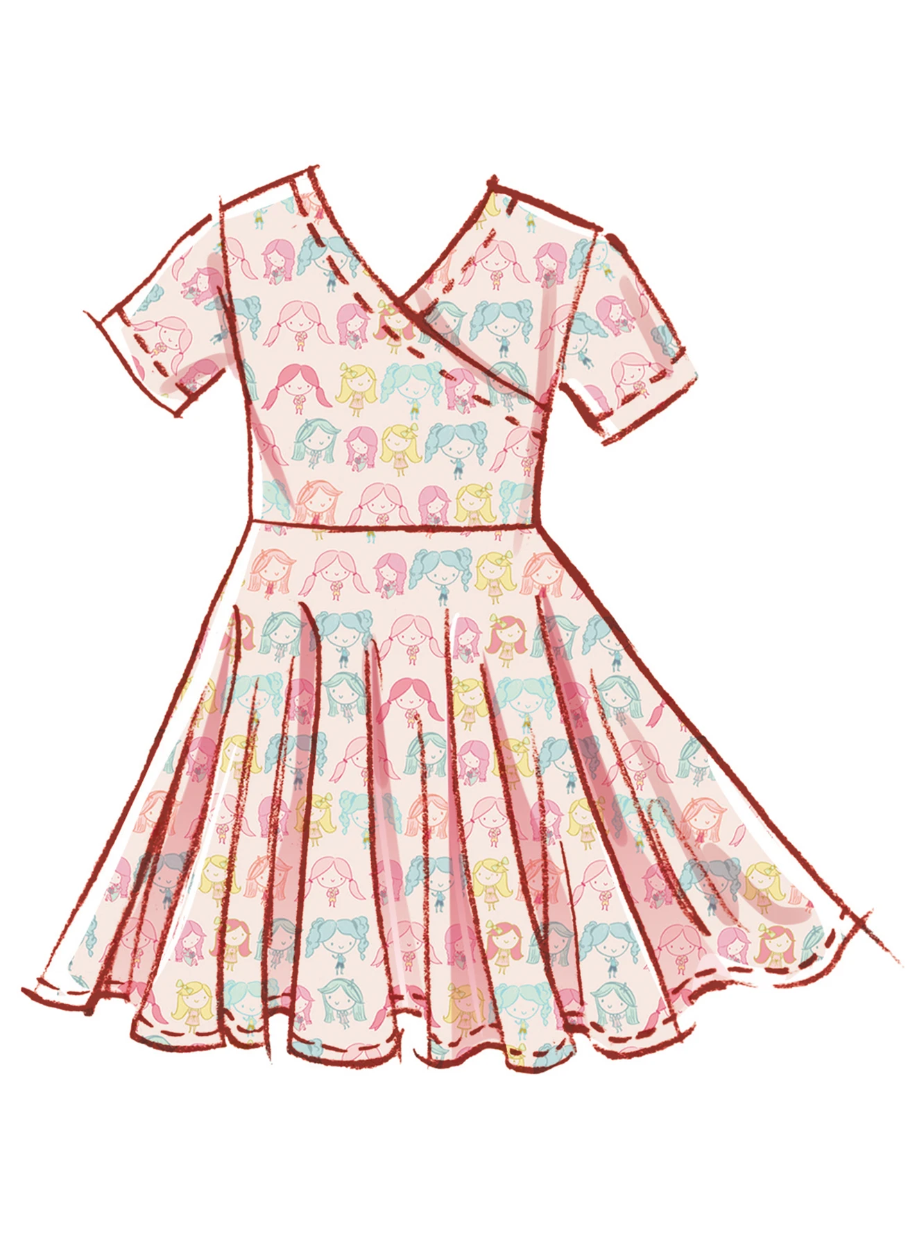 McCall's Sewing Pattern Children's and Girls' Knit Dresses (PDF) 3 McCall's Sewing Pattern Children's and Girls' Knit Dresses (PDF)