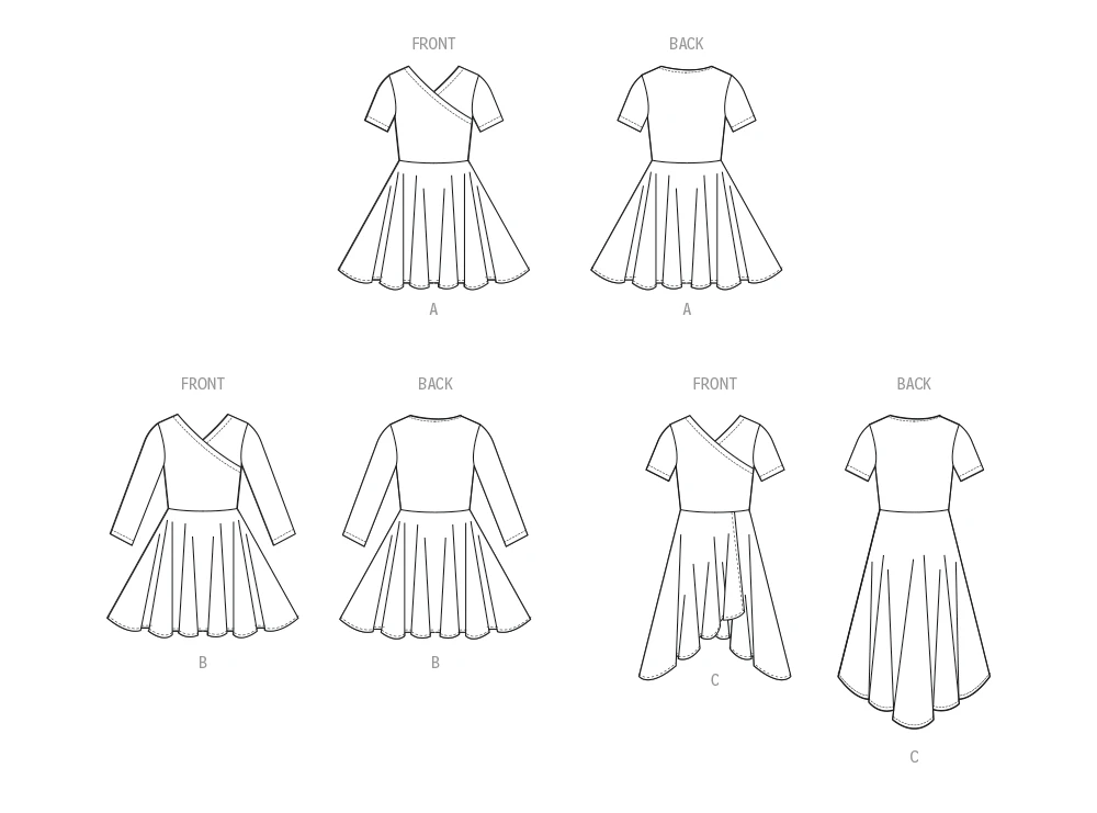 McCall's Sewing Pattern Children's and Girls' Knit Dresses (PDF) 8 McCall's Sewing Pattern Children's and Girls' Knit Dresses (PDF)