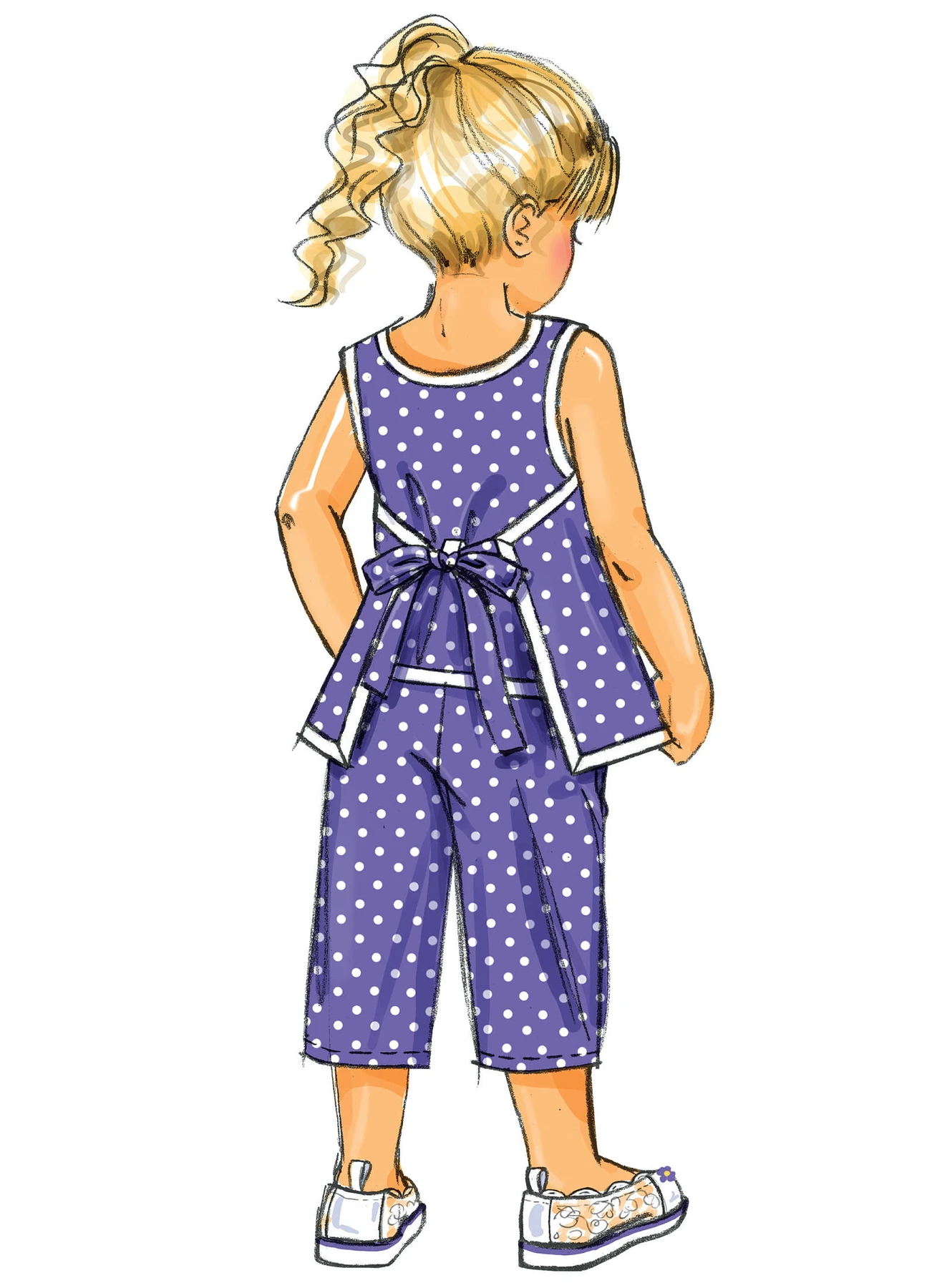 Butterick Sewing Pattern Children's/Girls' Wrap Top, Dress, Pants and Bucket Hat (PDF) 5 Butterick Sewing Pattern Children's/Girls' Wrap Top, Dress, Pants and Bucket Hat (PDF)