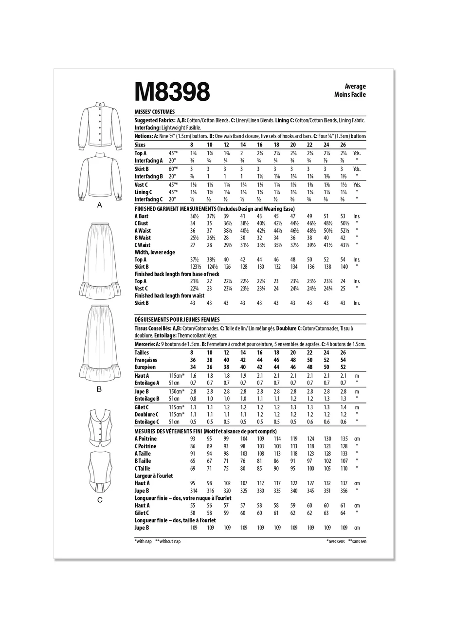 McCall's Sewing Pattern Misses' Costumes (PDF) 4 McCall's Sewing Pattern Misses' Costumes (PDF)