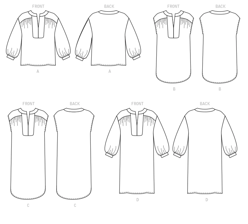 McCall's Sewing Pattern Misses' Top, Tunic and Dresses 8 McCall's Sewing Pattern Misses' Top, Tunic and Dresses