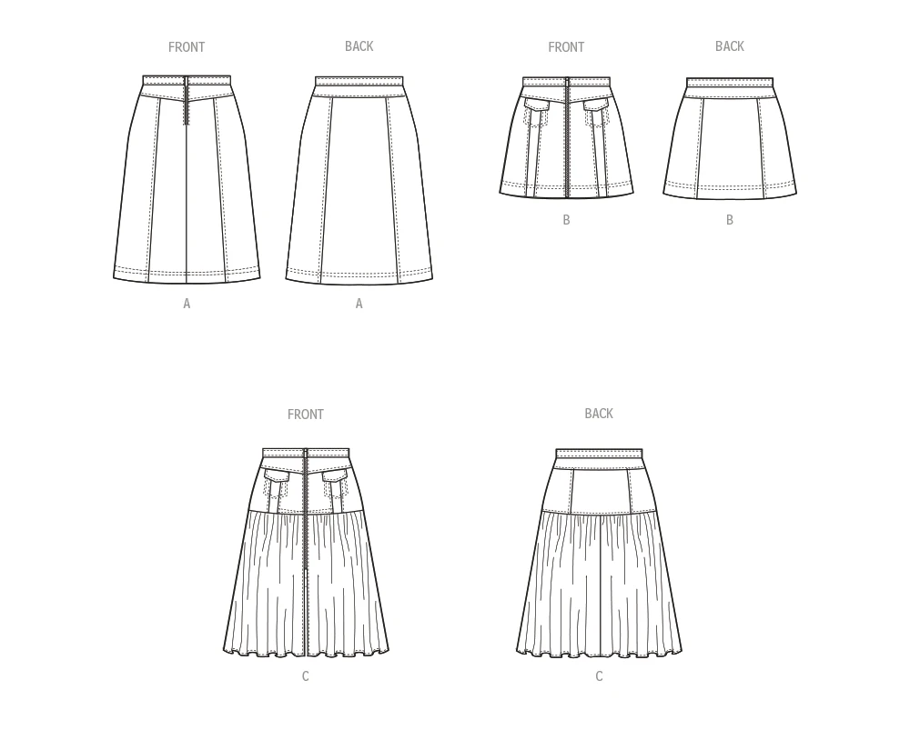 McCall's Sewing Pattern Women's Skirts 8 McCall's Sewing Pattern Women's Skirts