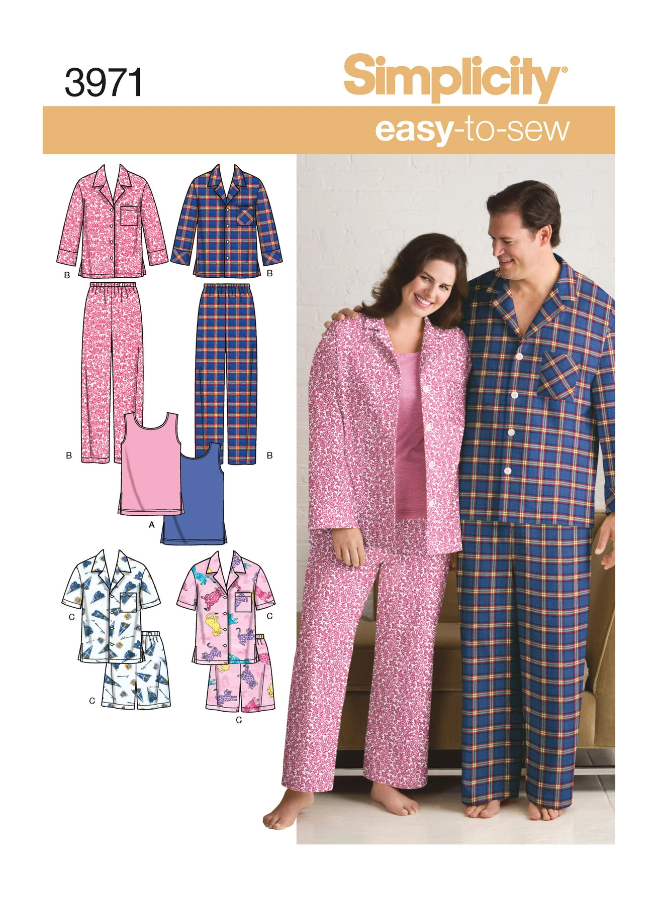 Simplicity Sewing Pattern Women's & Men's Plus Size Cozywear 1 Simplicity Sewing Pattern Women's & Men's Plus Size Cozywear