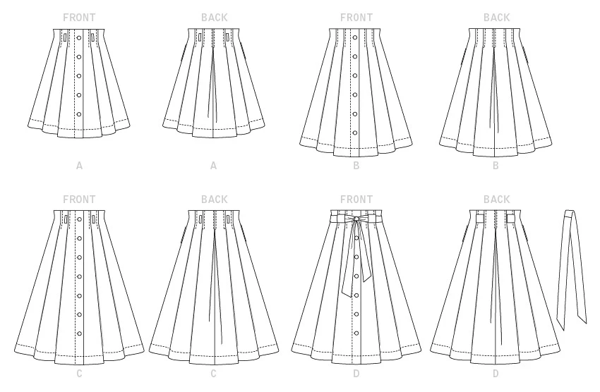 McCall's Sewing Pattern Misses' Skirts 8 McCall's Sewing Pattern Misses' Skirts