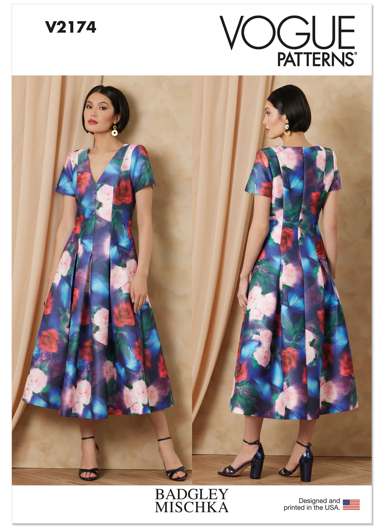 Vogue Patterns Misses' Fit And Flare Midi Dress by Badgley Mischka (PDF) 1 Vogue Patterns Misses' Fit And Flare Midi Dress by Badgley Mischka (PDF)