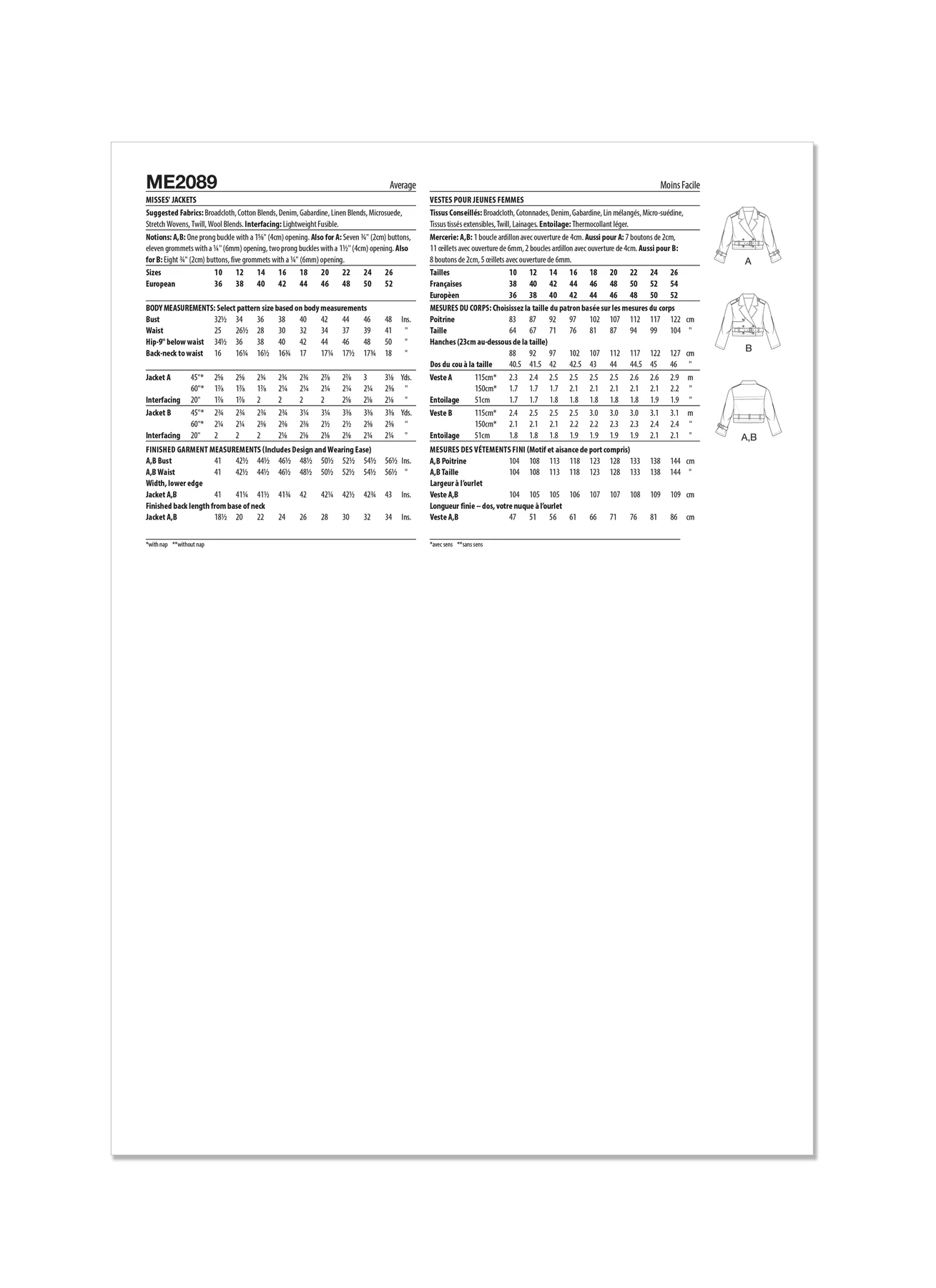 Know Me Sewing Pattern Misses' Jackets by Brittany J. Jones 8 Know Me Sewing Pattern Misses' Jackets by Brittany J. Jones