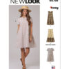 New Look Sewing Pattern Misses' Dress with Sleeve and Length Variations 18 New Look Sewing Pattern Misses' Dress with Sleeve and Length Variations