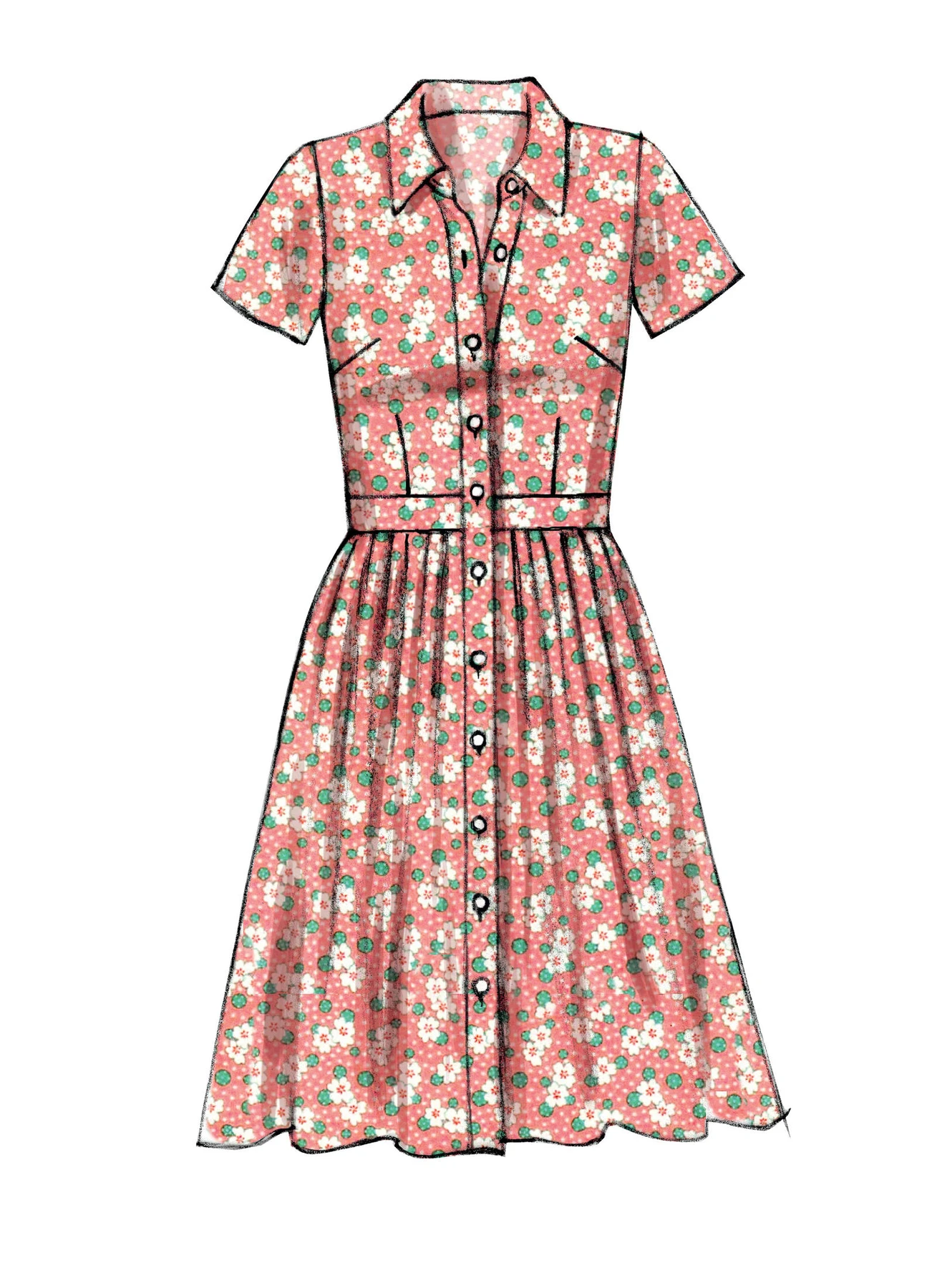 McCall's Sewing Pattern Misses' Shirtdresses and Slip 7 McCall's Sewing Pattern Misses' Shirtdresses and Slip